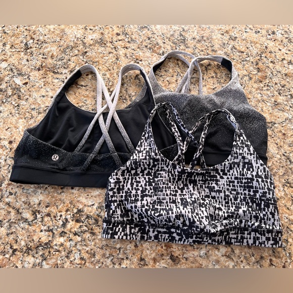 lululemon athletica Other - EUC (3) Women’s Lululemon Energy Sports Bras size 8